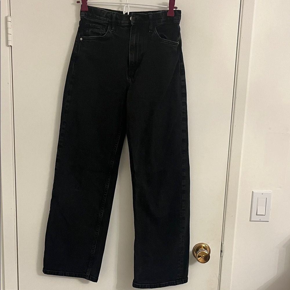 H&M Black Wide-Leg Jeans